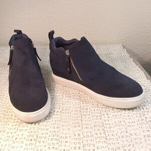 Steve Madden women's 'Silya' Suede Genuine Leather Sneakers Ankle Boots sz 9.5